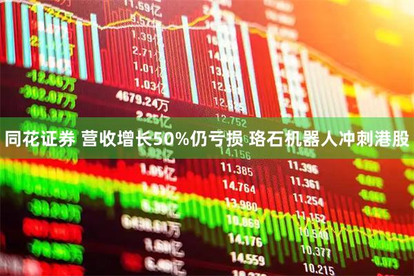 同花证券 营收增长50%仍亏损 珞石机器人冲刺港股