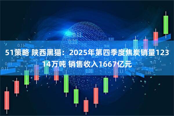 51策略 陕西黑猫：2025年第四季度焦炭销量12314万吨 销售收入1667亿元